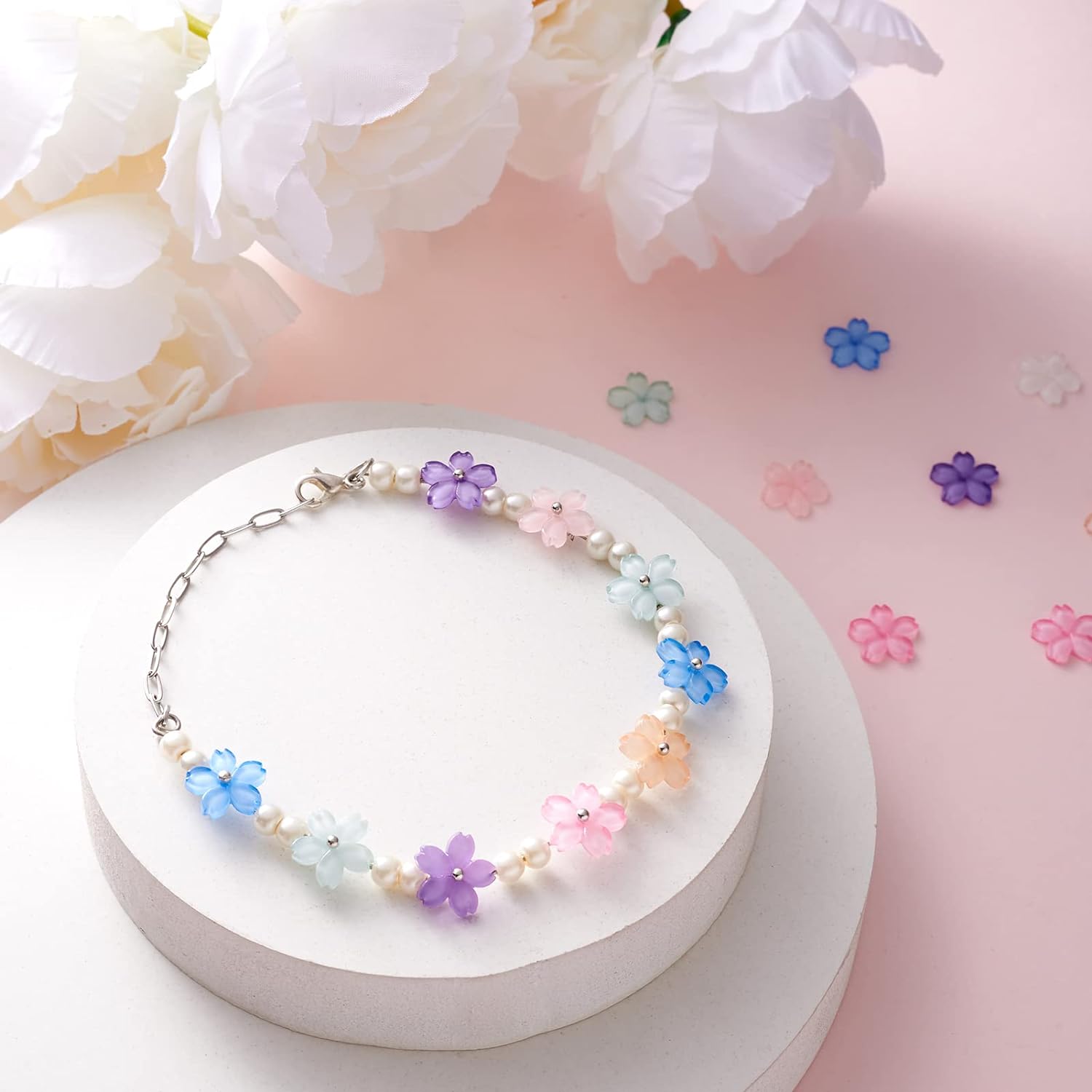 20pcs Resin Sakura Flower Bead - đánh giá và giá Flower Preservation Resin