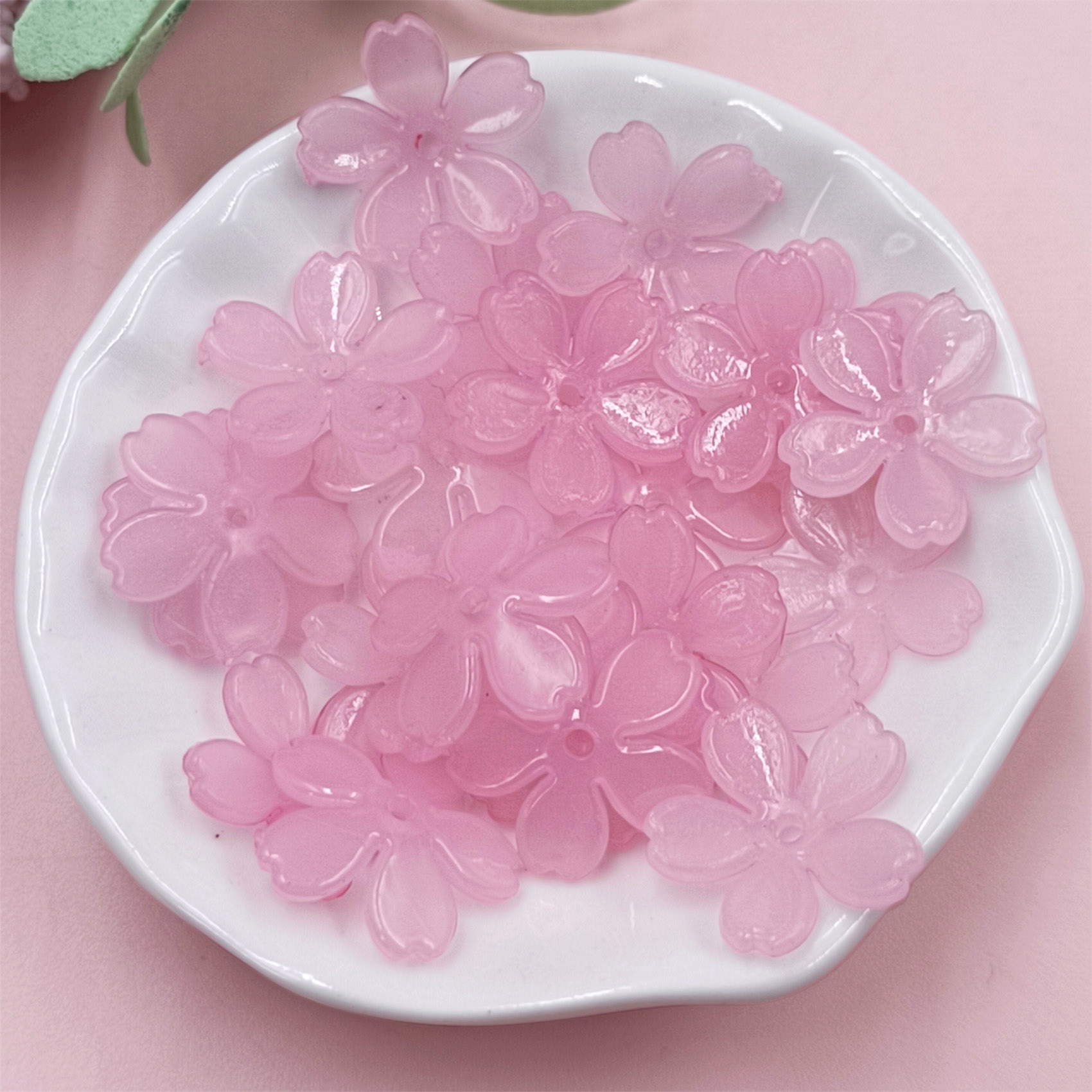 20pcs Resin Sakura Flower Bead - đánh giá và giá Flower Preservation Resin