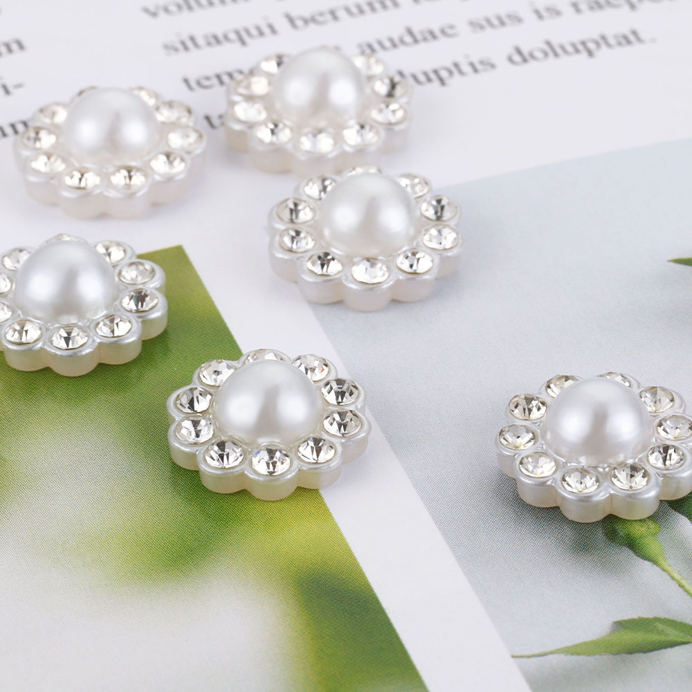 50pcs White Flat Imitation Pea - đánh giá và giá Flower Preservation Resin