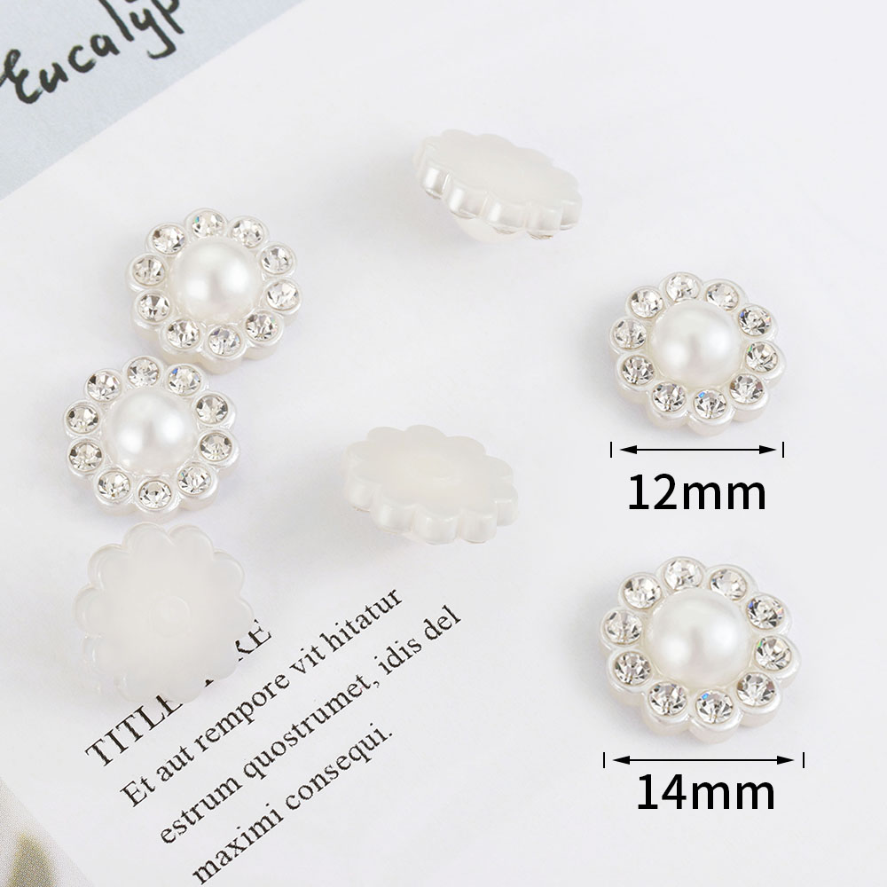 50pcs White Flat Imitation Pea - đánh giá và giá Flower Preservation Resin