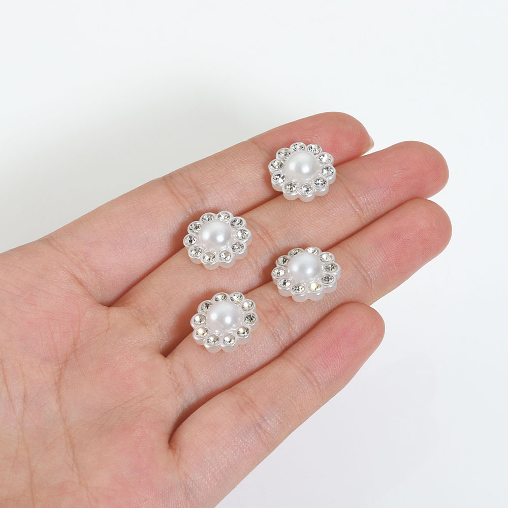 50pcs White Flat Imitation Pea - đánh giá và giá Flower Preservation Resin