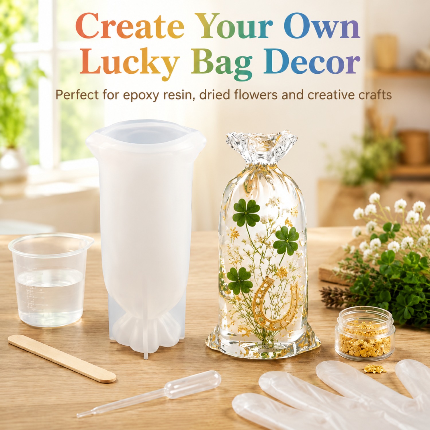 Lucky Bag Resin Silicone Mould - đánh giá và giá Flower Preservation Resin