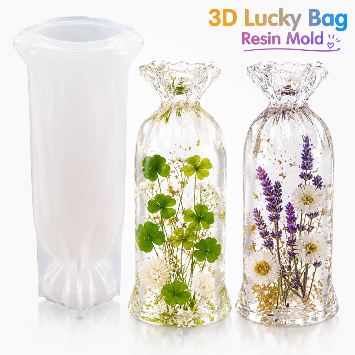 Lucky Bag Resin Silicone Mould - đánh giá và giá Flower Preservation Resin