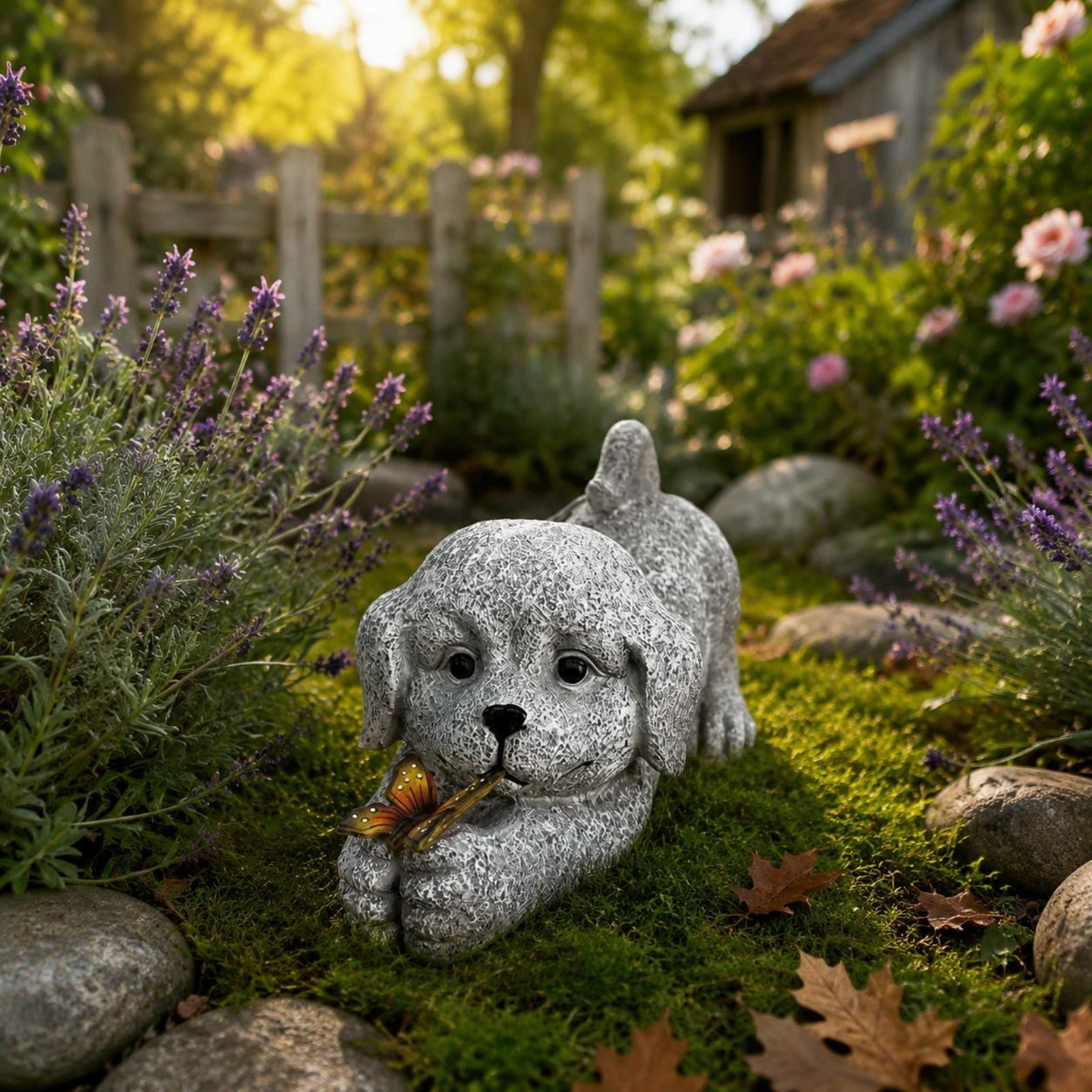 Solar Dog Statue Resin Craft S - đánh giá và giá Resin Crafts