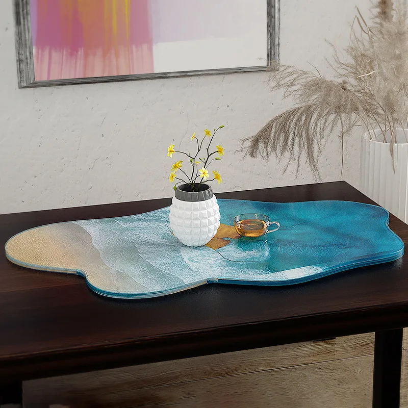 Lớn 61Cm Không Đều Khay Nhựa D - đánh giá và giá Resin Ocean Wave Mold
